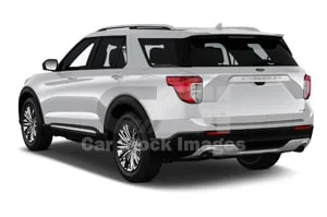 2021 Ford Explorer Limited 5 Door SUV Angular rear